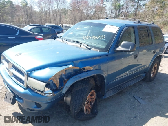 2003 Dodge Durango SLT with VIN 1D4HS48N23F531189, listed as a IAAI auction lot 42098751 with 168,186 mi miles and . Bid and sale history available at DreamBid. Image 2.