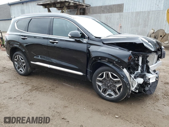 2021 Hyundai Santa Fe Calligraphy with VIN 5NMS5DALXMH347254, listed as a Copart auction lot 49868935 with 22,725 mi miles and Clean title. Bid and sale history available at DreamBid. Image 4.