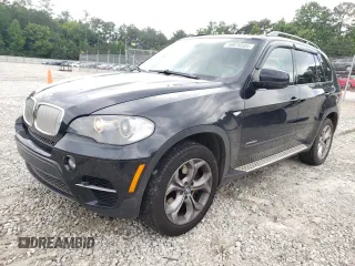 2011 BMW X5 50i with VIN 5UXZV8C52BL419028, listed as a Copart auction lot 59870505 with 126,666 mi miles and Salvage title. Bid and sale history available at DreamBid. Image 1.