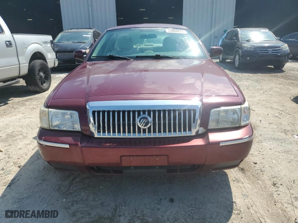 2007 Mercury Grand Marquis GS with VIN 2MEFM74V27X611848, listed as a Copart auction lot 72004424 with 93,152 mi miles and Salvage Title. Bid and sale history available at carsss.com. Image 5.