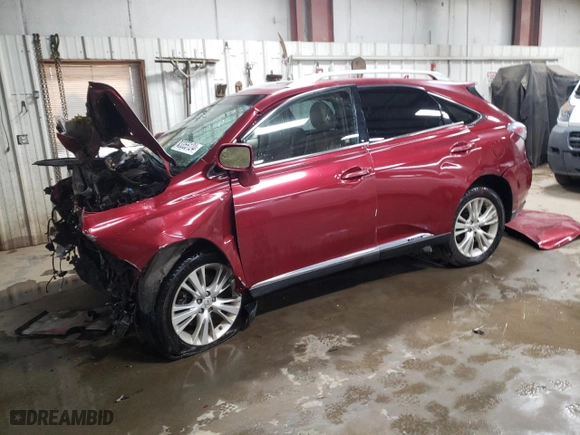 2011 Lexus RX 450h with VIN JTJBC1BA7B2419673, listed as a Copart auction lot 83355124 with 157,095 mi miles and Salvage Title. Bid and sale history available at carsss.com. Image 1.