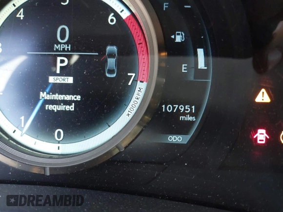 2016 Lexus IS 200t with VIN JTHBA1D28G5037445, listed as a IAAI auction lot 42034808 with 107,951 mi miles and . Bid and sale history available at DreamBid. Image 16.