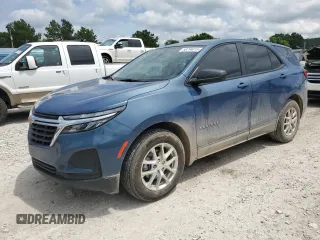 2024 Chevrolet Equinox LS with VIN 3GNAXHEG4RL155730, listed as a Copart auction lot 58794015 with 29,156 mi miles and Salvage title. Bid and sale history available at DreamBid. Image 1.