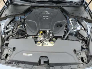 2022 Infiniti Q50 Red Sport 400 with VIN JN1FV7DP7NM370229, listed as a Copart auction lot 55123274 with 36,057 mi miles and Salvage Title. Bid and sale history available at DreamBid. Image 11.