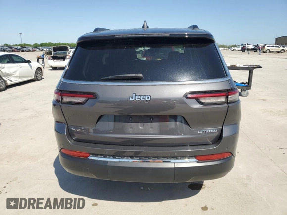 2022 Jeep Grand Cherokee Limited with VIN 1C4RJJBG6N8568380, listed as a Copart auction lot 52599145 with 22,449 mi miles and Clean title. Bid and sale history available at DreamBid. Image 6.