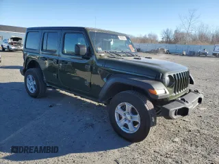 2023 Jeep Wrangler Sport S with VIN 1C4HJXDG7PW533826, listed as a Copart auction lot 86688294 with 40,336 mi miles and Salvage Title. Bid and sale history available at DreamBid. Image 4.