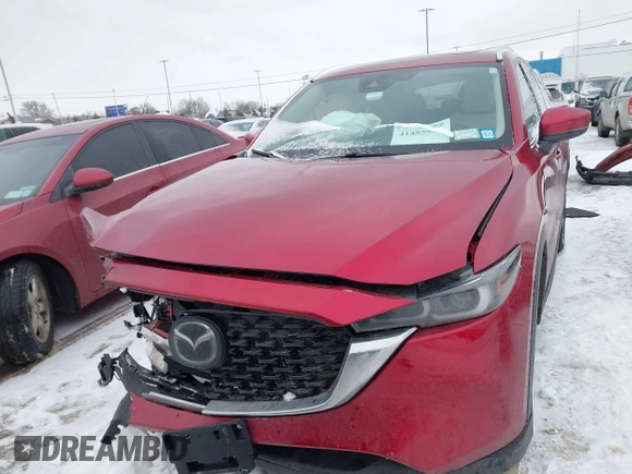 2022 Mazda CX-5 2.5 S Premium Package with VIN JM3KFBDM0N1628116, listed as a IAAI auction lot 41455990 with 29,911 mi miles. Bid and sale history available at carsss.com. Image 12.