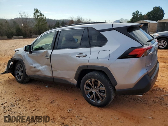 2023 Toyota RAV4 Hybrid XLE Premium with VIN JTMB6RFV6PD103909, listed as a Copart auction lot 46702505 with 8,237 mi miles and Salvage Title. Bid and sale history available at carsss.com. Image 2.
