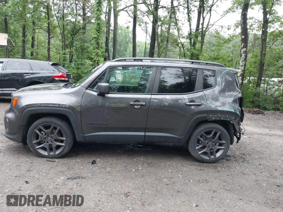 2021 Jeep Renegade Latitude with VIN ZACNJCBB4MPM68233, listed as a IAAI auction lot 42464100 with 63,897 mi miles and . Bid and sale history available at DreamBid. Image 14.