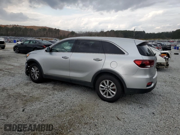2020 Kia Sorento LX V6 with VIN 5XYPGDA55LG613113, listed as a Copart auction lot 43574995 with 106,949 mi miles and Salvage Title. Bid and sale history available at carsss.com. Image 2.