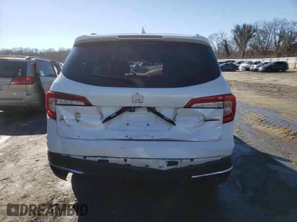 2021 Honda Pilot Touring 8-Passenger with VIN 5FNYF5H94MB001855, listed as a Copart auction lot 87891185 with 55,097 mi miles and Salvage Title. Bid and sale history available at DreamBid. Image 6.