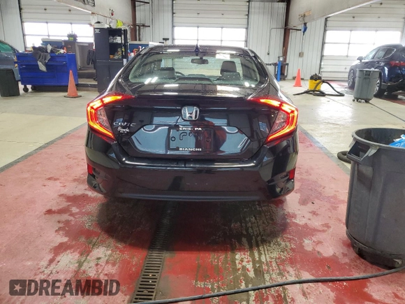 2018 Honda Civic EX-L with VIN JHMFC1F7XJX042033, listed as a Copart auction lot 53304175 with 90,055 mi miles and Salvage Title. Bid and sale history available at DreamBid. Image 6.