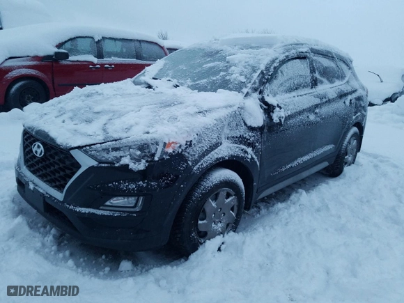 2019 Hyundai Tucson Value with VIN KM8J33A46KU999925, listed as a Copart auction lot 81634934 with 105,400 mi miles and Salvage Title. Bid and sale history available at carsss.com. Image 1.