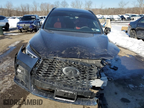 2024 Infiniti QX50 Sport with VIN 3PCAJ5FB7RF112414, listed as a Copart auction lot 42352175 with Not Provided miles and Salvage Title. Bid and sale history available at DreamBid. Image 5.