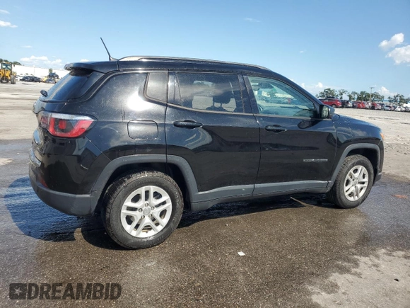 2018 Jeep Compass Sport z VIN 3C4NJCAB5JT411256, wystawiony jako Copart lot #59189885 z przebiegiem 110 634 mil mil oraz Szkoda całkowita • Salvage title. Historia ofert i sprzedaży dostępna na DreamBid. Obrazek 3.