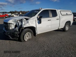 2020 Chevrolet Silverado 1500 Work Truck with VIN 1GCRYAEH1LZ325700, listed as a Copart auction lot 81700634 with 53,251 mi miles and Salvage Title. Bid and sale history available at carsss.com. Image 1.