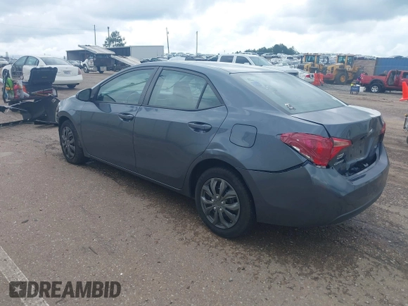 2018 Toyota Corolla L with VIN 2T1BURHE9JC973564, listed as a IAAI auction lot 42356511 with 207,501 mi miles and . Bid and sale history available at DreamBid. Image 3.
