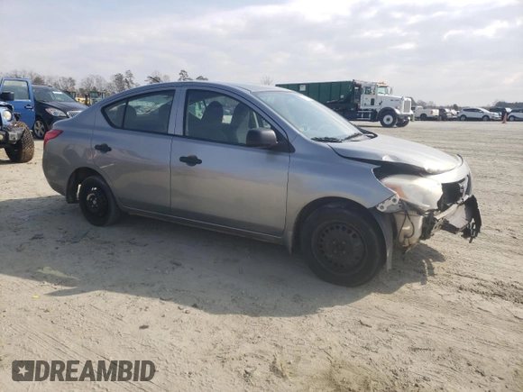 2014 Nissan Versa S with VIN 3N1CN7AP6EL835598, listed as a Copart auction lot 44154275 with 163,248 mi miles and Salvage Title. Bid and sale history available at carsss.com. Image 4.