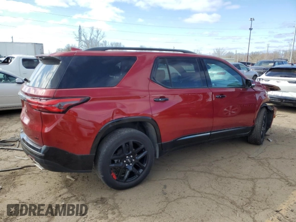 2022 Chevrolet Traverse Premier z VIN 1GNEVKKW2NJ132898, wystawiony jako Copart lot #52786375 z przebiegiem 12 902 mil mil oraz Szkoda całkowita • Salvage title. Historia ofert i sprzedaży dostępna na DreamBid. Obrazek 3.