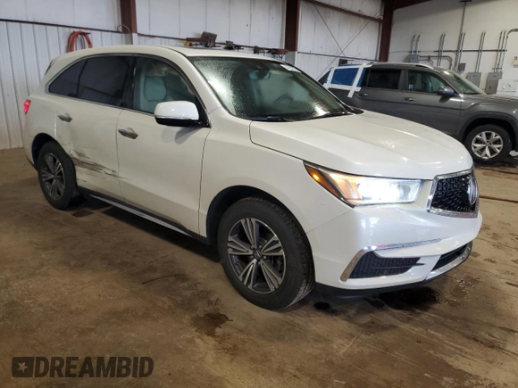 2017 Acura MDX z VIN 5FRYD4H35HB001119, wystawiony jako Copart lot #58194595 z przebiegiem 83 172 mil mil oraz Szkoda całkowita • Salvage title. Historia ofert i sprzedaży dostępna na DreamBid. Obrazek 4.