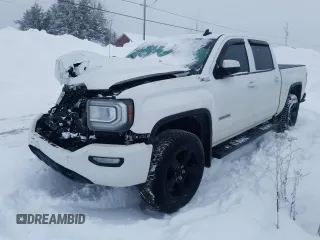 2018 GMC Sierra 1500 SLE with VIN 3GTU2MEC3JG235253, listed as a Copart auction lot 85548844 with 0 mi miles and Salvage Title. Bid and sale history available at carsss.com. Image 1.