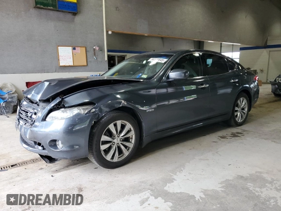 2012 Infiniti M Hybrid with VIN JN1EY1AP1CM910773, listed as a Copart auction lot 56379845 with 168,626 mi miles and Clean title. Bid and sale history available at DreamBid. Image 1.