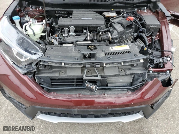 2019 Honda CR-V EX with VIN 2HKRW2H52KH661102, listed as a Copart auction lot 52445525 with 28,240 mi miles and Salvage Title. Bid and sale history available at carsss.com. Image 12.