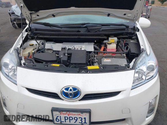2010 Toyota Prius II with VIN JTDKN3DU9A0121927, listed as a IAAI auction lot 42085463 with 170,750 mi miles. Bid and sale history available at carsss.com. Image 10.