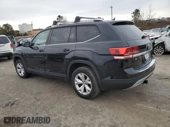 2018 Volkswagen Atlas SE with VIN 1V2DP2CA6JC593164, listed as a Copart auction lot 88889525 with 124,184 mi miles and Salvage title. Bid and sale history available at DreamBid. Image 2.