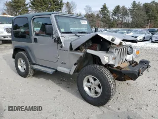 2001 Jeep Wrangler SE with VIN 1J4FA29P81P376340, listed as a Copart auction lot 88975565 with 164,257 mi miles and Clean Title. Bid and sale history available at carsss.com. Image 4.