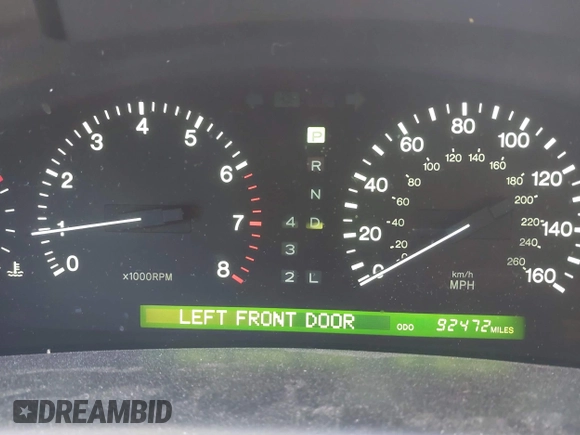 2000 Lexus LS 400 with VIN JT8BH28F7Y0168492, listed as a IAAI auction lot 41810357 with 92,472 mi miles and . Bid and sale history available at carsss.com. Image 16.