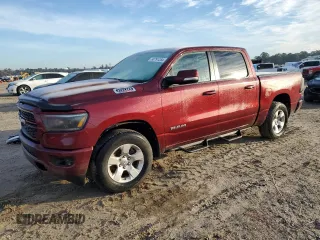 2022 Ram 1500 Big Horn with VIN 1C6SRFFM8NN281204, listed as a Copart auction lot 53854405 with 21,153 mi miles and Non Repairable. Bid and sale history available at carsss.com. Image 1.