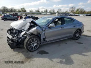 2025 Genesis G70 2.5T with VIN KMTG34SC1SU153729, listed as a Copart auction lot 51311795 with 13,251 mi miles and Salvage Title. Bid and sale history available at carsss.com. Image 1.