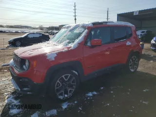 2016 Jeep Renegade Latitude z VIN ZACCJABT9GPD82170, wystawiony jako Copart lot #51628595 z przebiegiem 78 530 mil mil oraz Szkody całkowita. Historia ofert i sprzedaży dostępna na DreamBid. Obrazek 1.