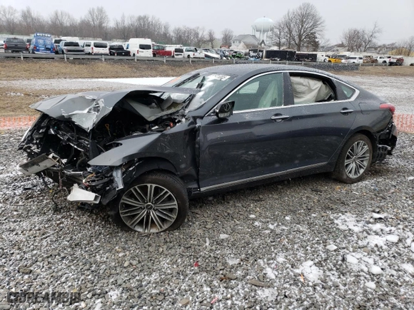 2020 Genesis G80 3.8L with VIN KMTFN4JE1LU328703, listed as a Copart auction lot 45671005 with NaN miles and Salvage Title. Bid and sale history available at carsss.com. Image 1.