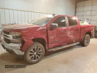 2021 Chevrolet Silverado 1500 LT with VIN 3GCUYDEDXMG144556, listed as a Copart auction lot 49736605 with 34,418 mi miles and Salvage Title. Bid and sale history available at DreamBid. Image 1.