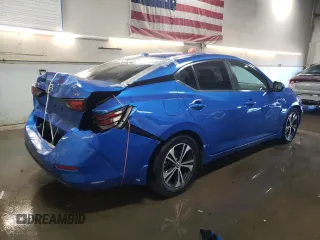 2020 Nissan Sentra SV with VIN 3N1AB8CV0LY310229, listed as a Copart auction lot 48585435 with 49,936 mi miles and Salvage Title. Bid and sale history available at carsss.com. Image 3.