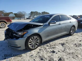2017 Genesis G80 3.8L with VIN KMHGN4JE2HU167199, listed as a Copart auction lot 46693745 with 61,620 mi miles and Salvage Title. Bid and sale history available at carsss.com. Image 1.