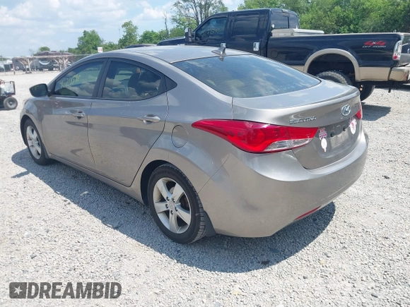 2013 Hyundai Elantra GLS with VIN 5NPDH4AE9DH417136, listed as a IAAI auction lot 42719598 with 105,280 mi miles and . Bid and sale history available at DreamBid. Image 3.