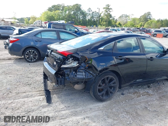 2019 Honda Civic Sedan Sport with VIN 2HGFC2F81KH548051, listed as a IAAI auction lot 41644496 with 118,508 mi miles. Bid and sale history available at carsss.com. Image 6.