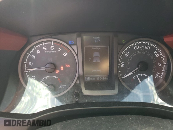 2017 Toyota Tacoma SR5 with VIN 3TMDZ5BN7HM025726, listed as a Copart auction lot 47418515 with 130,436 mi miles and Salvage Title. Bid and sale history available at carsss.com. Image 9.