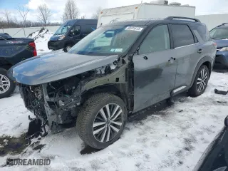 2022 Nissan Pathfinder Platinum with VIN 5N1DR3DK7NC211119, listed as a Copart auction lot 48233615 with 30,638 mi miles and Salvage Title. Bid and sale history available at carsss.com. Image 1.
