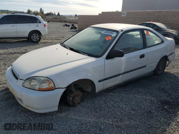 1998 Honda Civic DX with VIN 1HGEJ6228WL007789, listed as a Copart auction lot 76805484 with 369,452 mi miles and Clean Title. Bid and sale history available at carsss.com. Image 1.