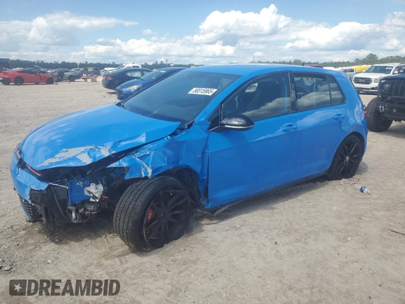 2019 Volkswagen GTI S with VIN 3VW5T7AU8KM008545, listed as a Copart auction lot 56515965 with 24,405 mi miles and Salvage title. Bid and sale history available at DreamBid. Image 1.