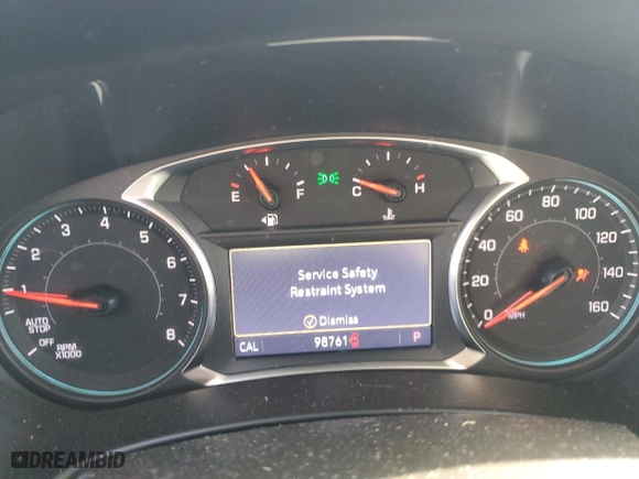 2022 Chevrolet Equinox Premier with VIN 2GNAXNEV0N6134174, listed as a Copart auction lot 43221385 with 98,761 mi miles and Salvage Title. Bid and sale history available at carsss.com. Image 9.