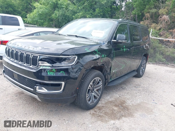 2024 Jeep Wagoneer Series II Carbide with VIN 1C4SJVBP9RS170999, listed as a IAAI auction lot 42140534 with 24,891 mi miles and . Bid and sale history available at DreamBid. Image 2.