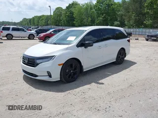 2024 Honda Odyssey Sport with VIN 5FNRL6H78RB064563, listed as a IAAI auction lot 42071907 with 7,628 mi miles and . Bid and sale history available at DreamBid. Image 17.