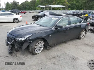 2021 Cadillac CT5 Luxury z VIN 1G6DW5RK2M0112664, wystawiony jako Copart lot #56320875 z przebiegiem 47 767 mil mil oraz Szkoda całkowita • Salvage title. Historia ofert i sprzedaży dostępna na DreamBid. Obrazek 1.