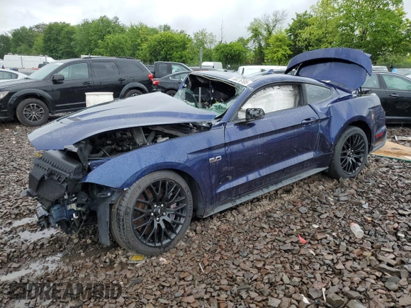 2020 Ford Mustang GT with VIN 1FA6P8CF4L5161372, listed as a Copart auction lot 58476105 with Not provided miles and Salvage title. Bid and sale history available at DreamBid. Image 1.