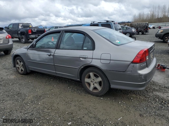 2005 Honda Civic Sdn EX with VIN JHMES26765S000451, listed as a Copart auction lot 47427715 with 221,536 mi miles and Salvage Title. Bid and sale history available at carsss.com. Image 2.